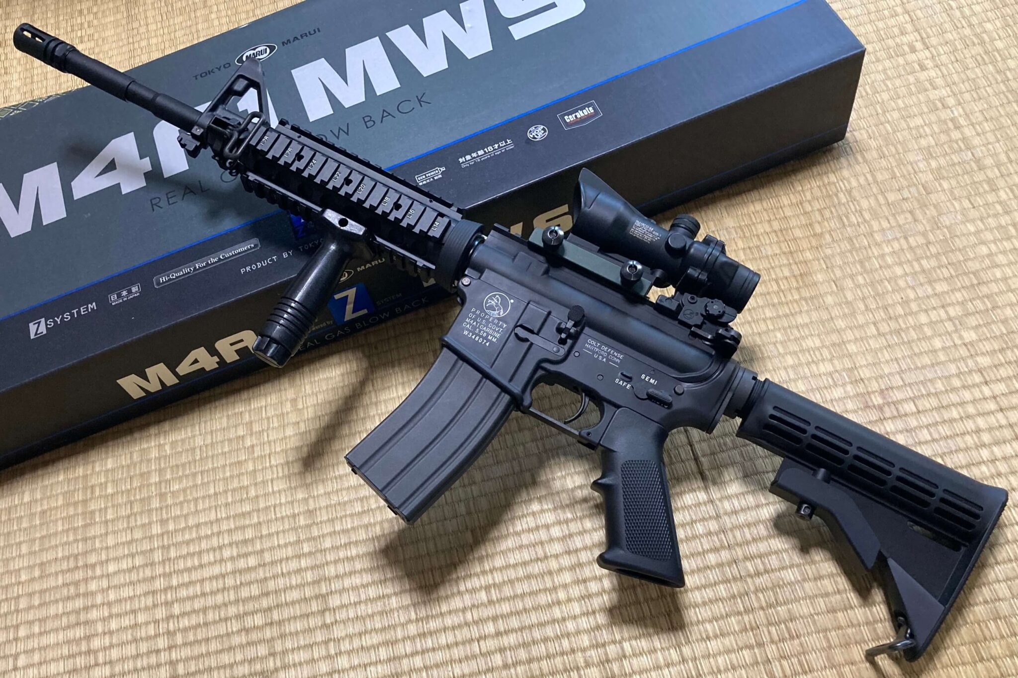 マルイ製 M4A1 MWSをカスタム!MGS4のスネークカービンをモデルに高精度なM4を作成! - ミッコーブログ